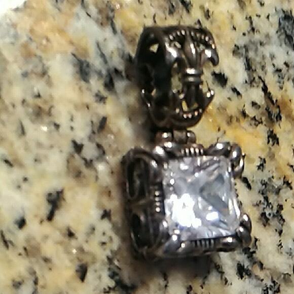 SILPADA Sterling Silver CZ Uptown Pendant Sparkle Nice! - Picture 2 of 10
